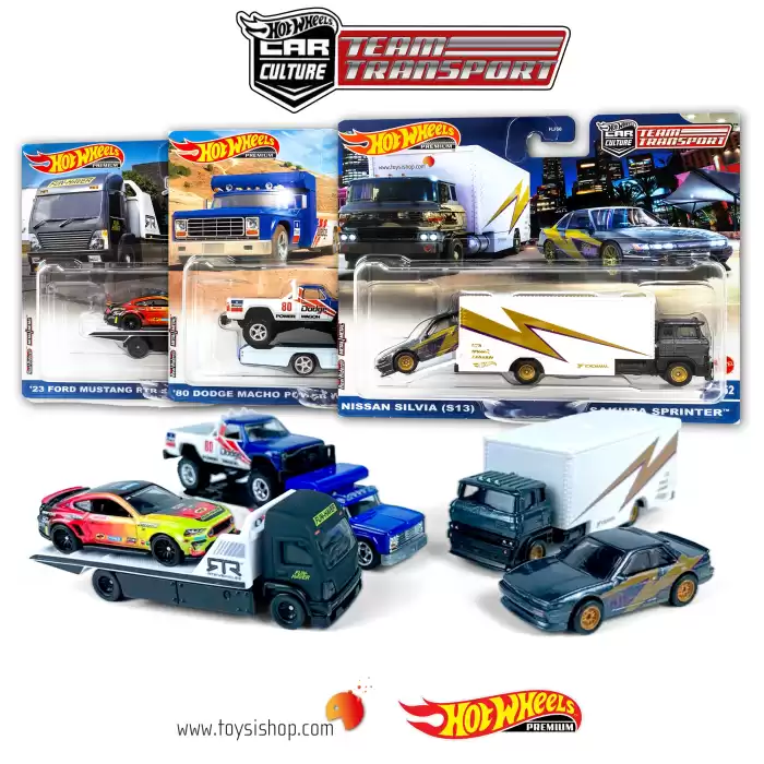 Hot Wheels Team Transport - 23 Ford Mustang RTR Spec 5 & Aero Lift - HKF39