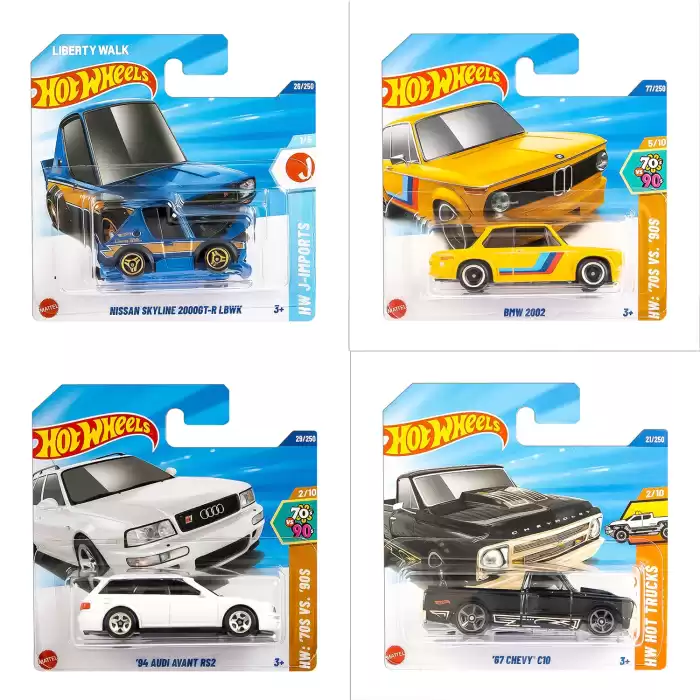 Hot Wheels Tekli Arabalar 2025 F Case - 72 Adetlik Kutu