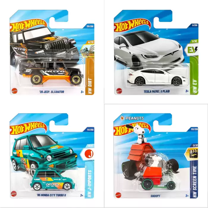 Hot Wheels Tekli Arabalar 2025 F Case - 72 Adetlik Kutu