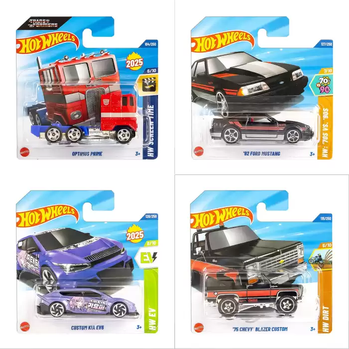 Hot Wheels Tekli Arabalar 2025 F Case - 72 Adetlik Kutu