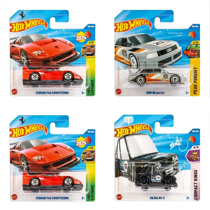 Hot Wheels Tekli Arabalar 2025 L Case - 72 Adetlik Kutu