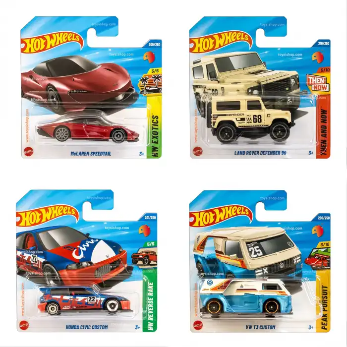 Hot Wheels Tekli Arabalar 2025 L Case - 72 Adetlik Kutu