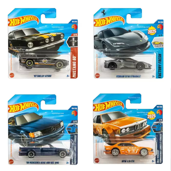 Hot Wheels Tekli Arabalar 2025 P Case - 72 Adetlik Kutu