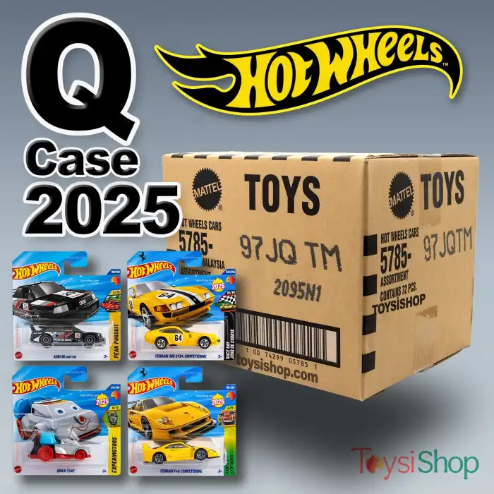Hot Wheels Tekli Arabalar 2025 Q Case 2025 - 72 Adetlik Kutu