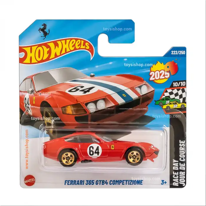 Hot Wheels Tekli Arabalar Ferrari 365 GTB4 Competizone - Race Day - 222