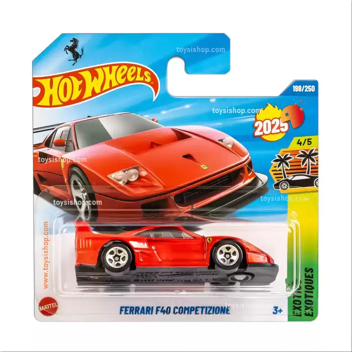 Hot Wheels Tekli Arabalar Ferrari F40 Competizone - Exoticts - 198