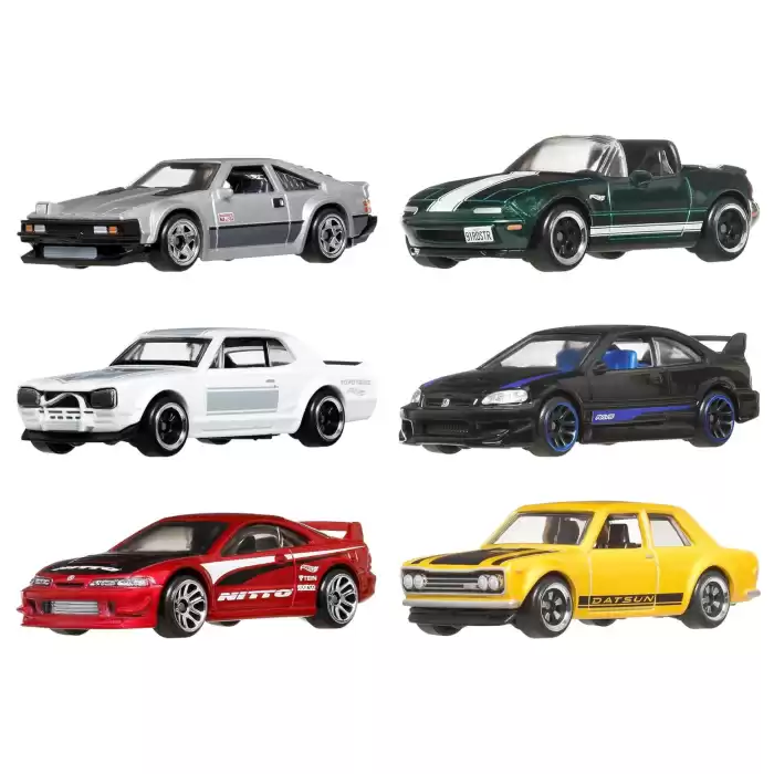 Hot Whels Silver Series Japon Temalı 6lı Arabalar JBY77