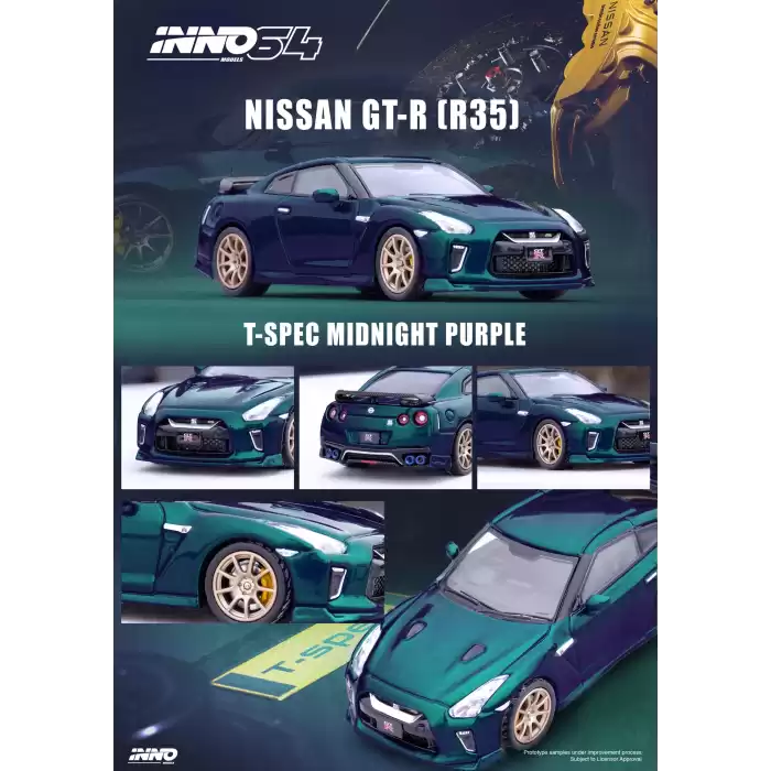 INNO 1/64 NISSAN GT-R (R35) T-SPEC Midnight Purple IN64-R35TS-MP