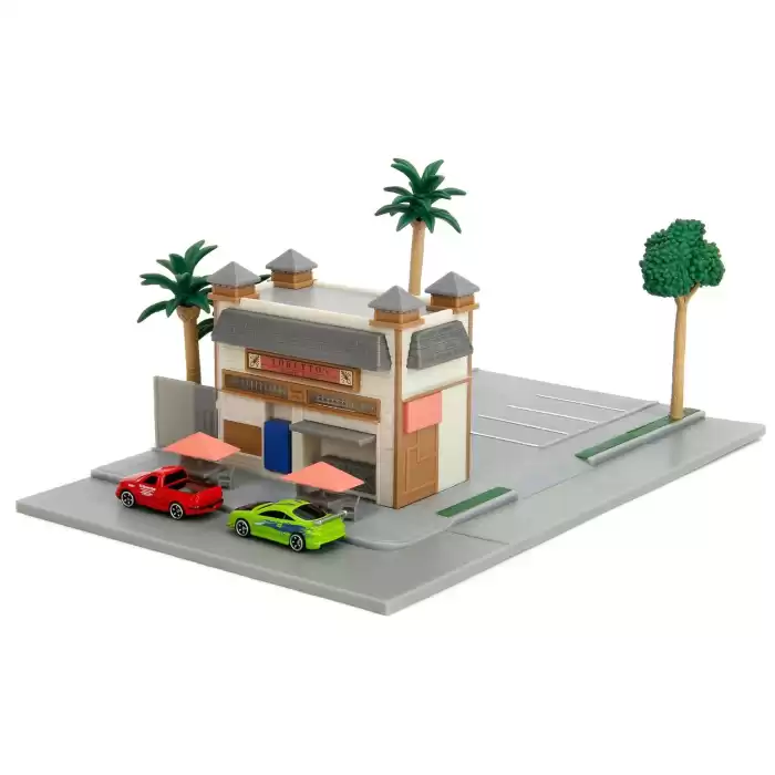 Jada Fast & Furious Nanoscene Toretto Cafe Diorama Seti - 253203095