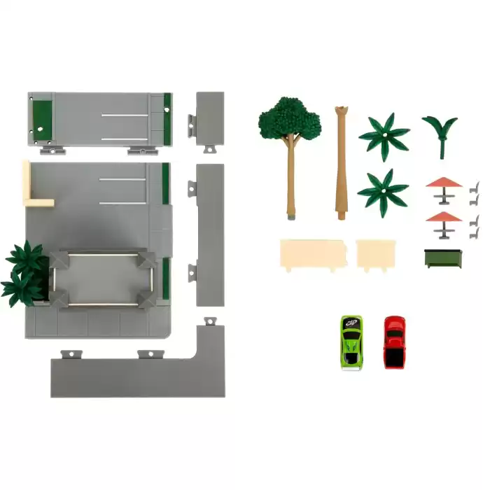 Jada Fast & Furious Nanoscene Toretto Cafe Diorama Seti - 253203095