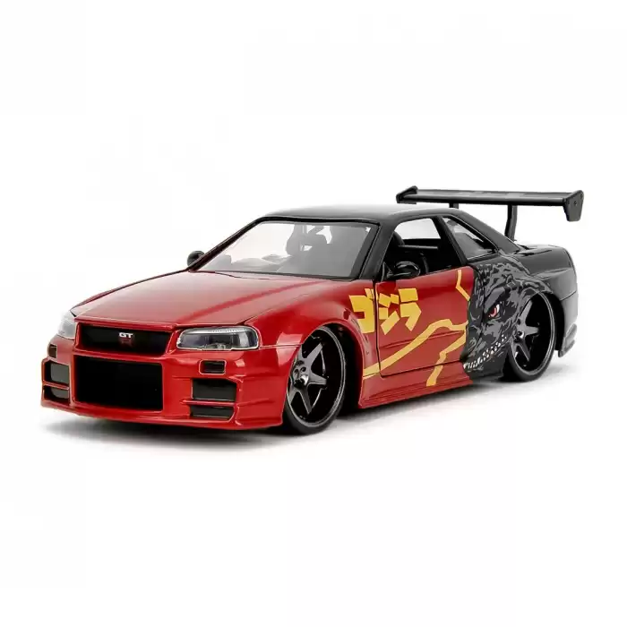 Jada Godzilla 2002 Nissan Skyline GT-R (R34) - 253253024