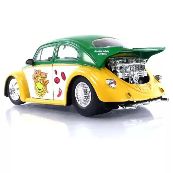 Jada Ninja Turtles Michelangelo 1959 Volkswagen Drag Beetle - 25 328 5002