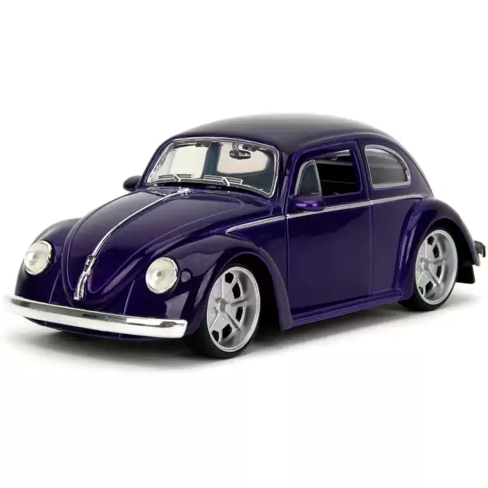 Jada Wednesday 1972 VW Beetle with Wednesday & Thing Figures
