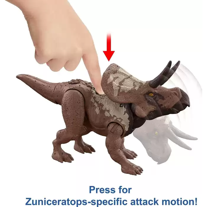 Jurassic World Strike Attack Dinozor Figürü Zuniceratops - HLN63-HLN66