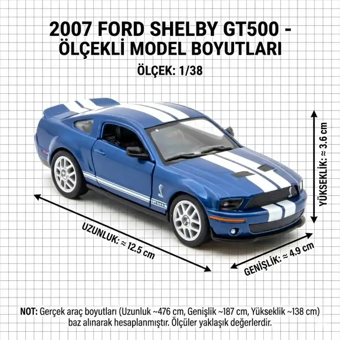 Kinsmart 1/38 2007 Ford Shelby GT500 - KT5386