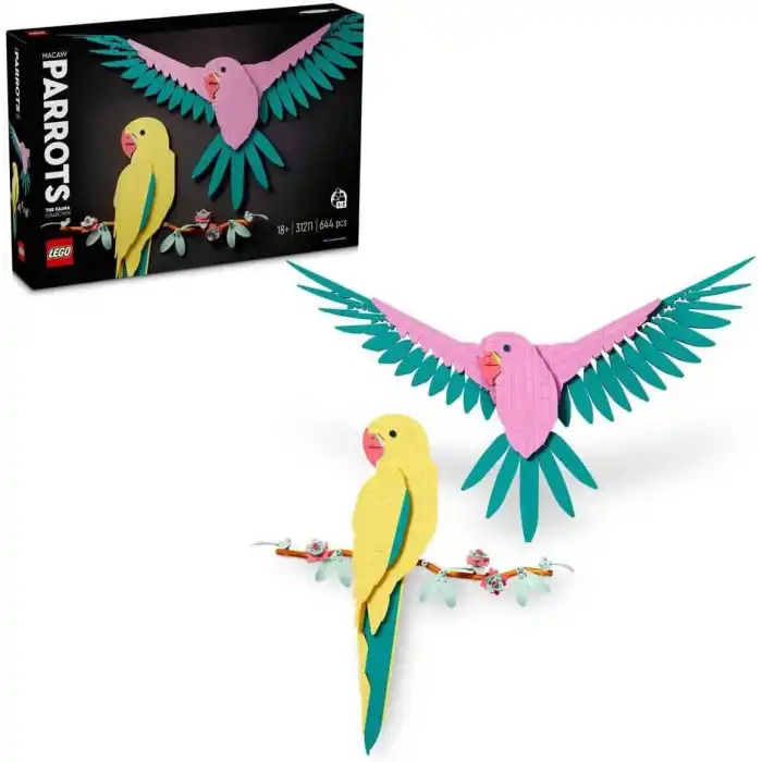 LEGO Art Fauna Koleksiyonu , Macaw Papağanları ,31211