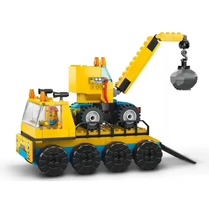 LEGO City İnşaat Kamyonları ve Yıkım Gülleli Vinç - 60391