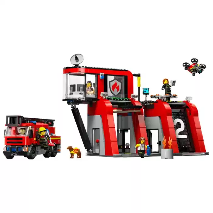 LEGO City İtfaiye Kamyonlu İtfaiye Merkezi - 60414
