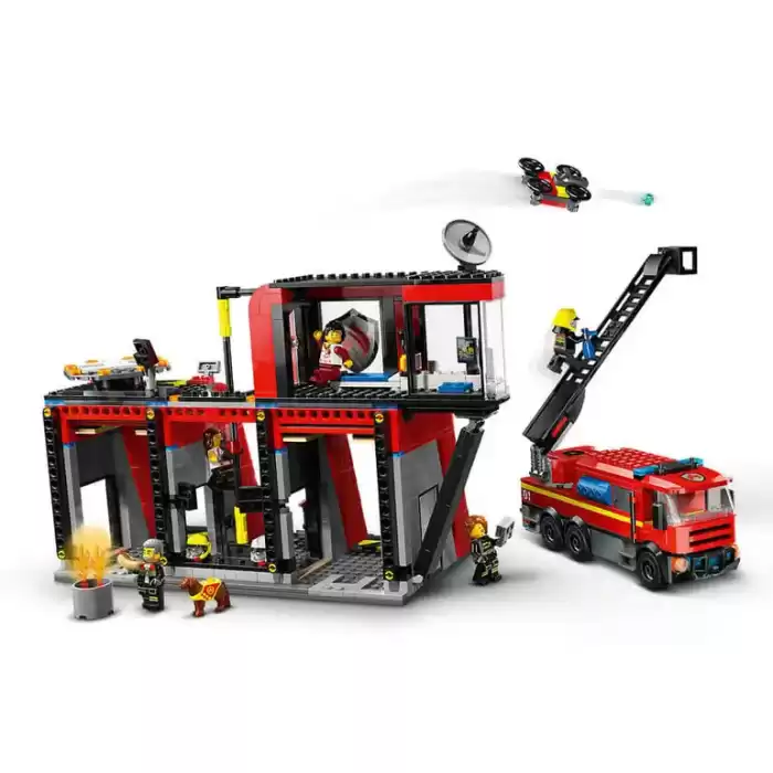 LEGO City İtfaiye Kamyonlu İtfaiye Merkezi - 60414