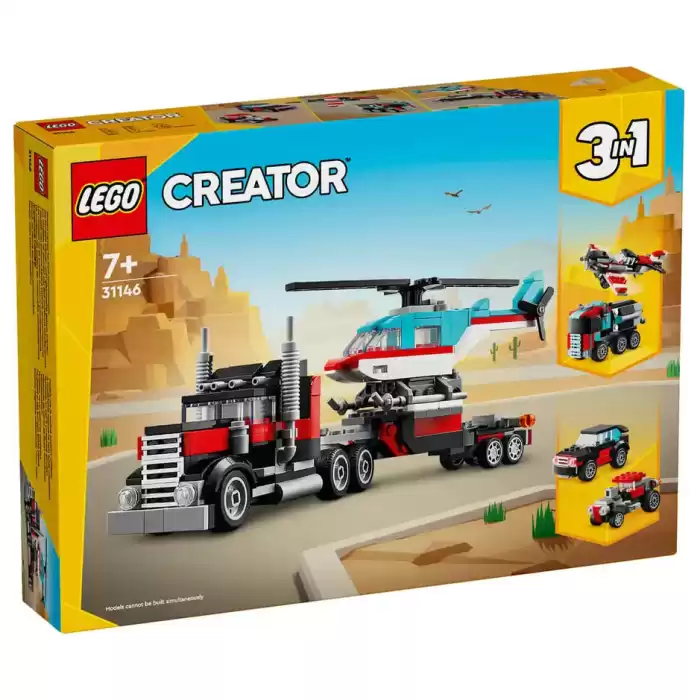 LEGO® Creator Helikopterli Açık Kasa Kamyon - 31146