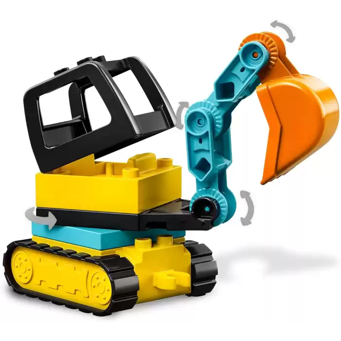 LEGO DUPLO İnşaat Kamyonu ve Paletli Kazıcı, 10931