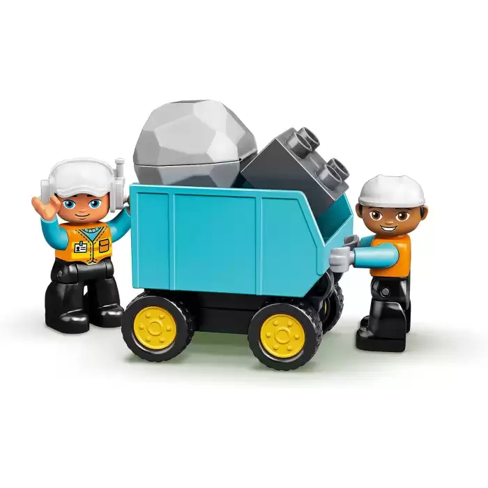 LEGO DUPLO İnşaat Kamyonu ve Paletli Kazıcı, 10931