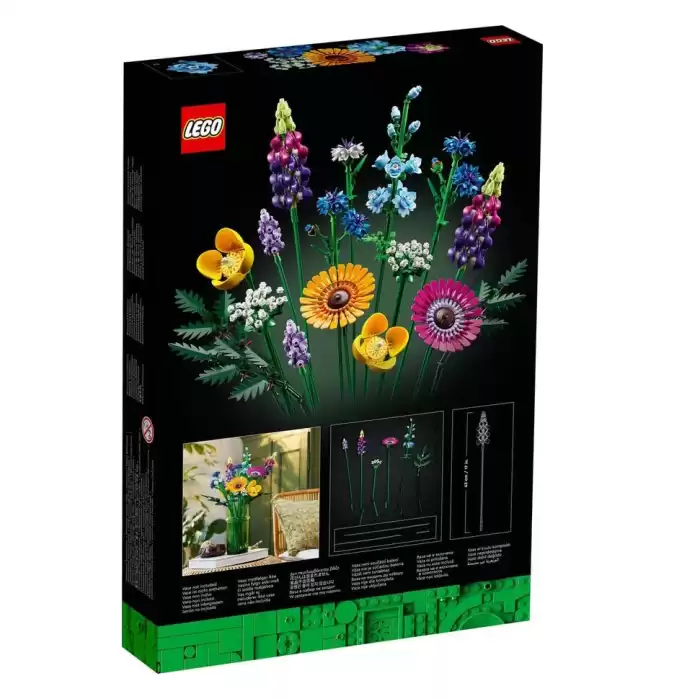 LEGO Icons Kır Çiçekleri Buketi Yapım Seti, 10313