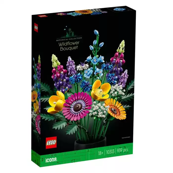 LEGO Icons Kır Çiçekleri Buketi Yapım Seti, 10313