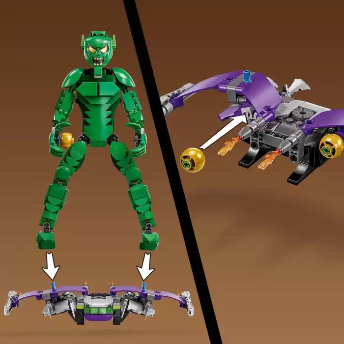 LEGO Marvel Green Goblin Yapım Figürü ,76284