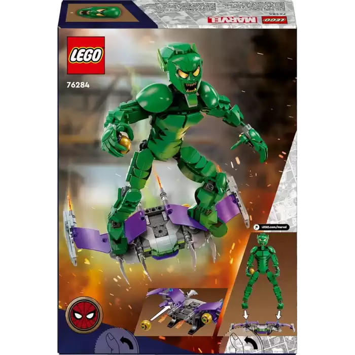 LEGO Marvel Green Goblin Yapım Figürü ,76284
