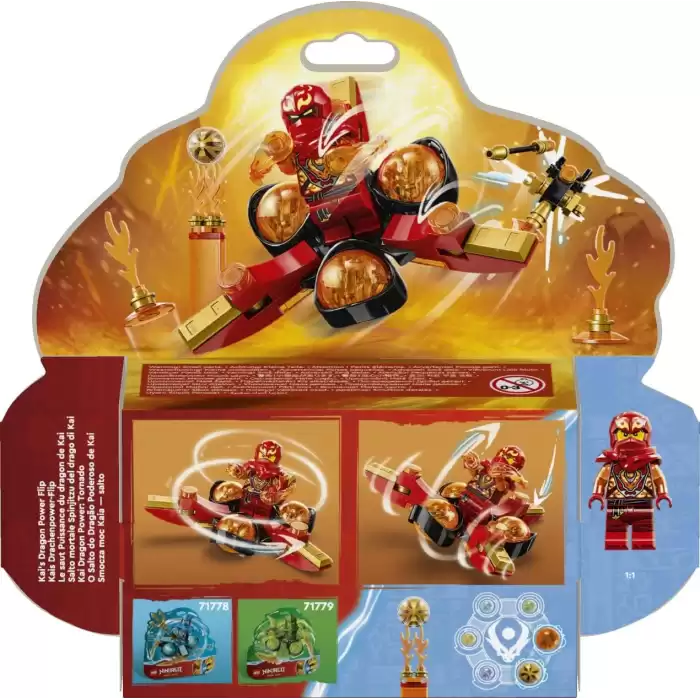 LEGO NINJAGO Kai’nin Ejderha Gücü Spinjitzu Saltosu, 71777