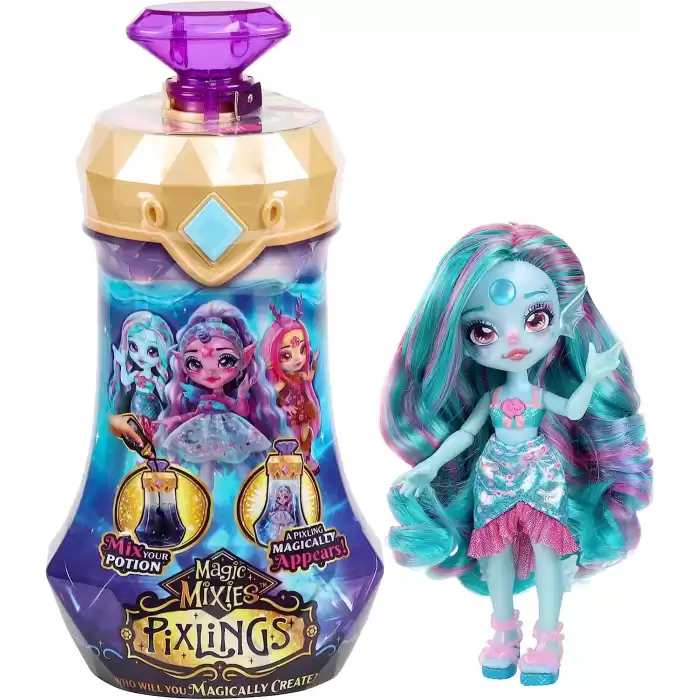 Magic Mixies Pixlings Tekli Sürpriz Paket S1 Blue W1- Deniz Kızı Marena
