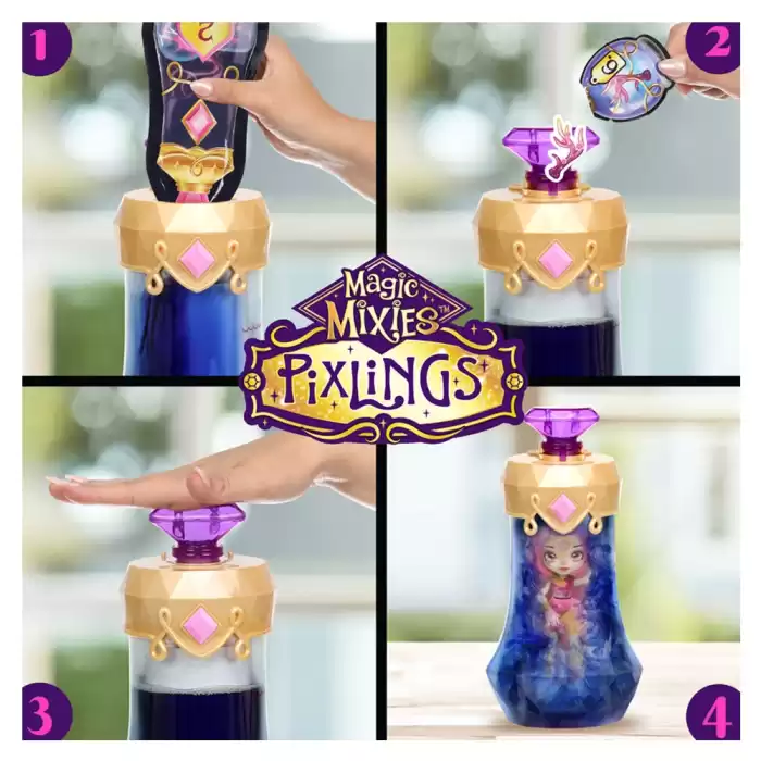 Magic Mixies Pixlings Tekli Sürpriz Paket S1 Blue W1- Deniz Kızı Marena