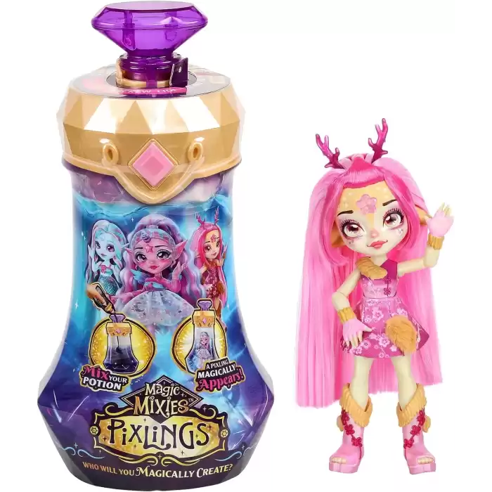 Magic Mixies Pixlings Tekli Sürpriz Paket S1 Pink W1-Deerlee