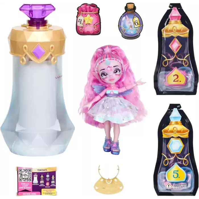 Magic Mixies Pixlings Tekli Sürpriz Paket S1 Purple W1- Unicorn Unia