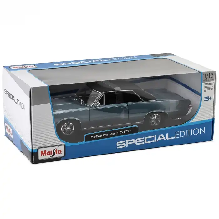Maisto 1:18 1965 Pontiac GTO Diecast Model Araba Metalik Mavi - 31885