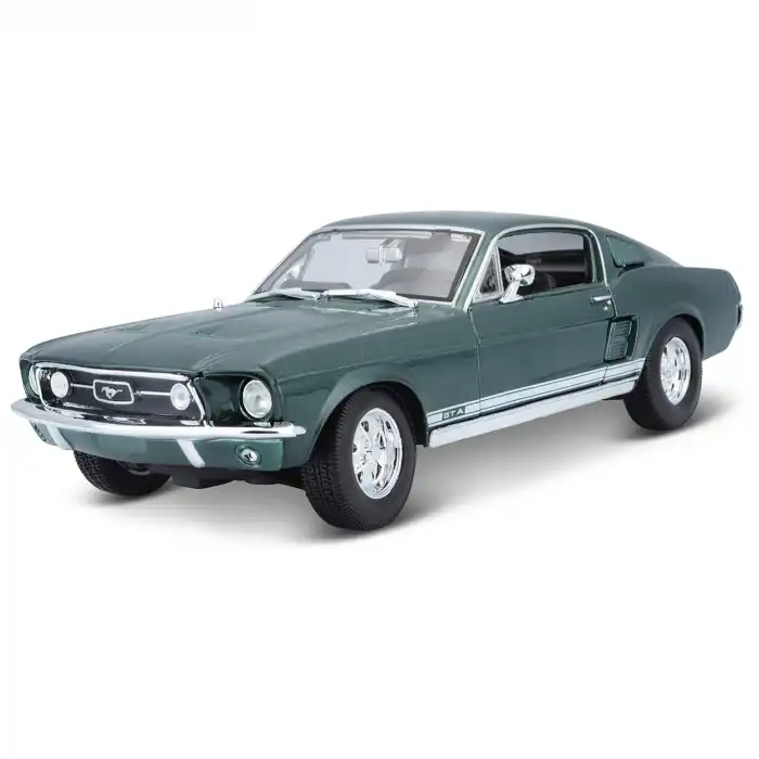 Maisto 1:18 1967 Ford Mustang GTA Fastback Diecast Model Araba Yeşil - 31166