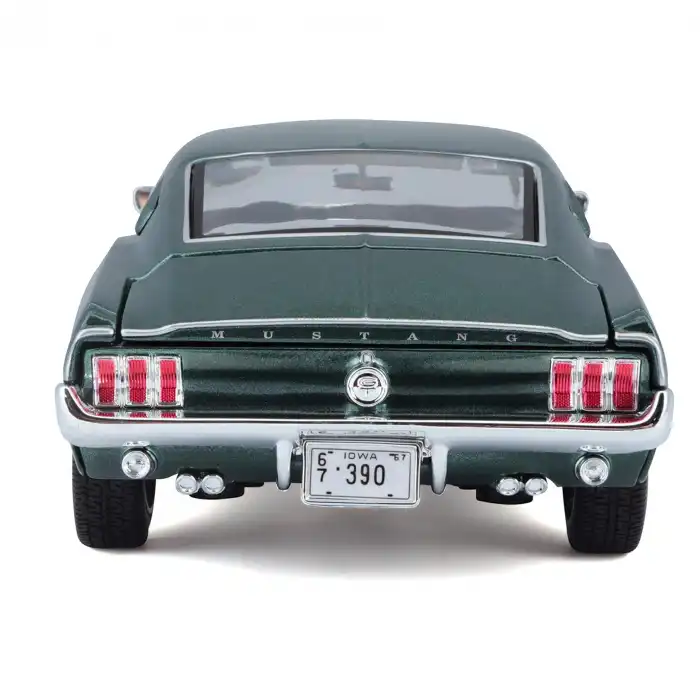 Maisto 1:18 1967 Ford Mustang GTA Fastback Diecast Model Araba Yeşil - 31166
