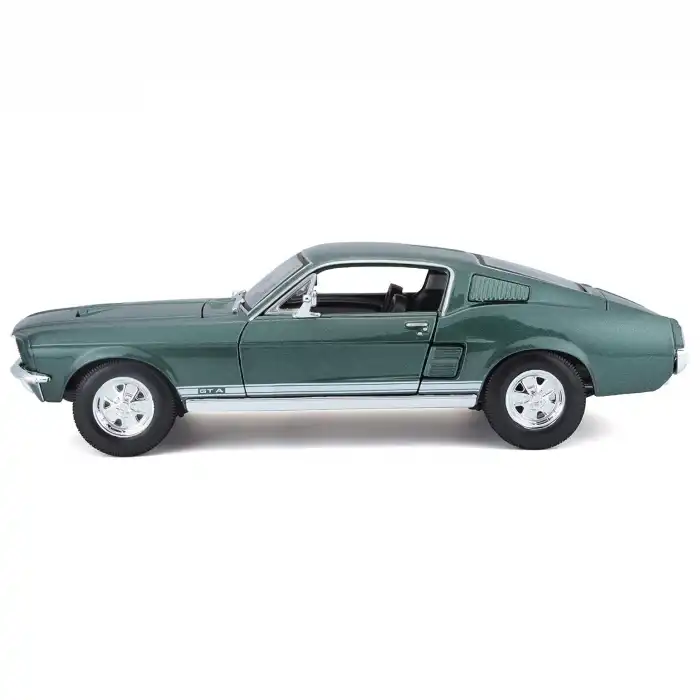 Maisto 1:18 1967 Ford Mustang GTA Fastback Diecast Model Araba Yeşil - 31166