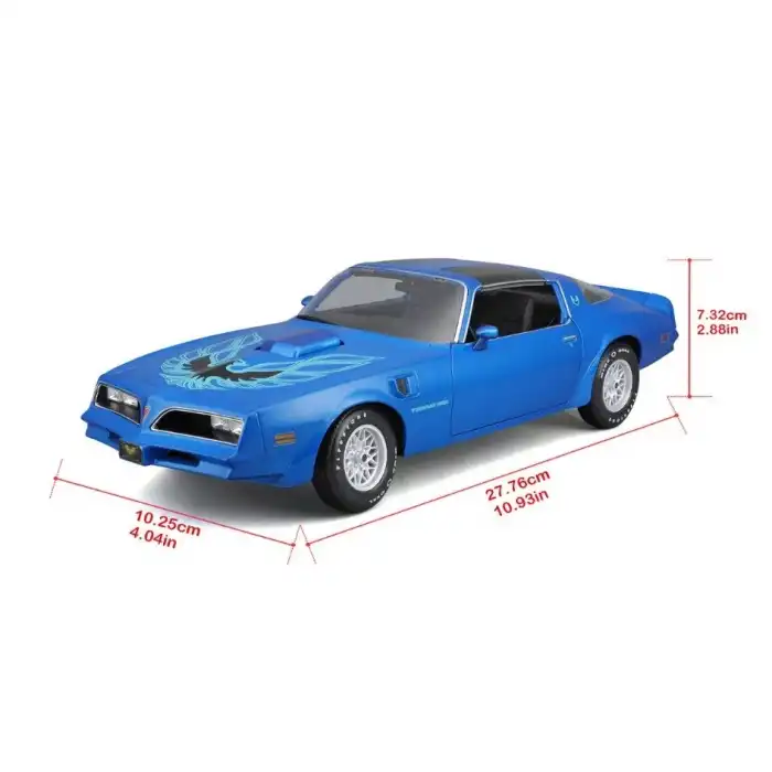 Maisto 1:18 1978 Pontiac Firebird Trans Am Diecast Model Araba Mavi - 31464