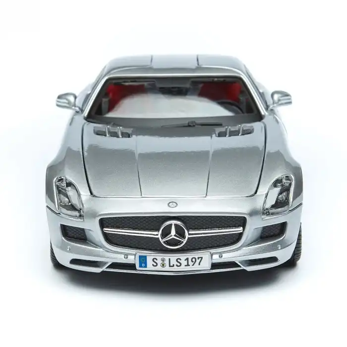 Maisto 1:18 Mercedes-Benz SLS AMG - Gri Die-cast Model Araba - 31389