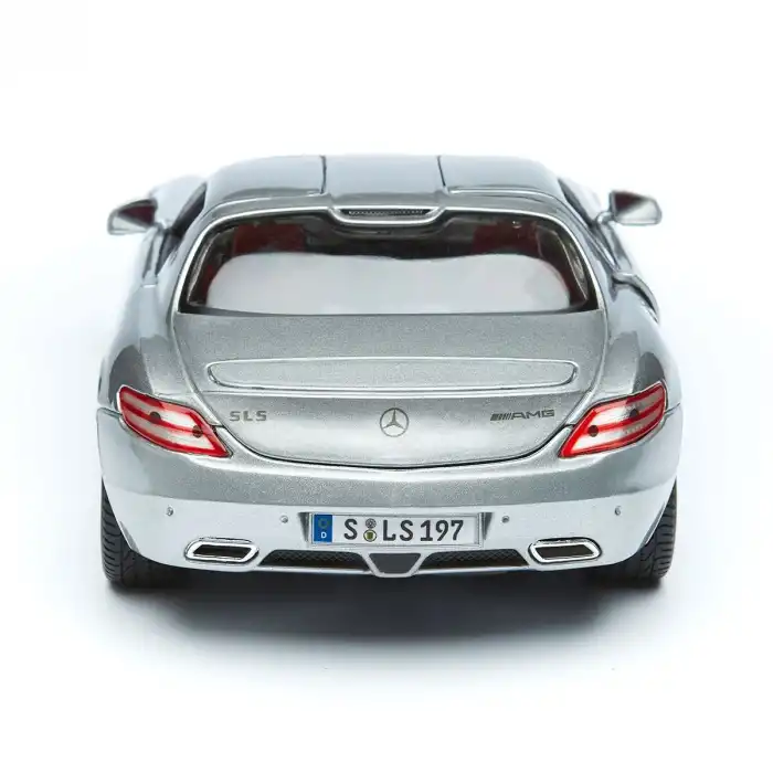 Maisto 1:18 Mercedes-Benz SLS AMG - Gri Die-cast Model Araba - 31389