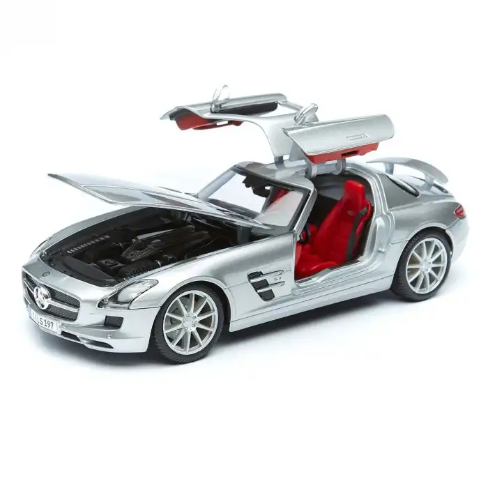 Maisto 1:18 Mercedes-Benz SLS AMG - Gri Die-cast Model Araba - 31389