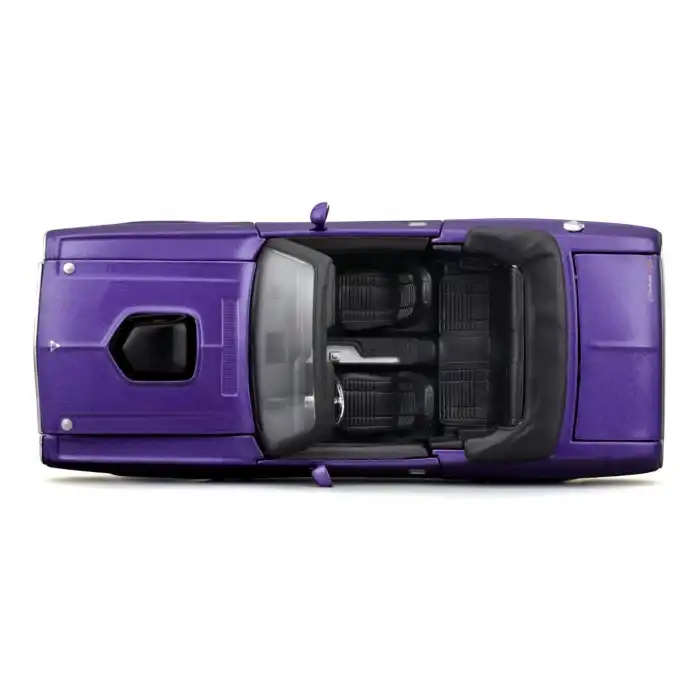 Maisto 1:24 1970 Dodge Challenger R/T Convertible Mor Metal Model Araba- 31264