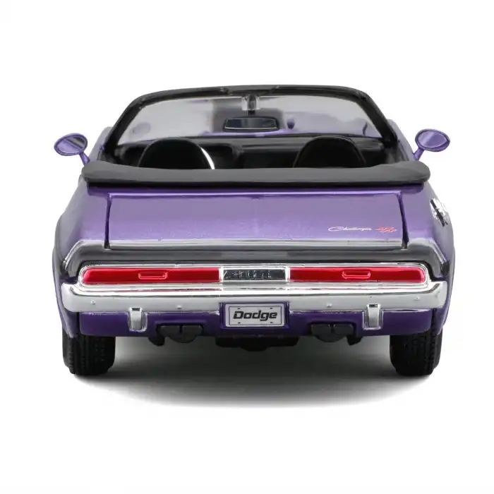 Maisto 1:24 1970 Dodge Challenger R/T Convertible Mor Metal Model Araba- 31264