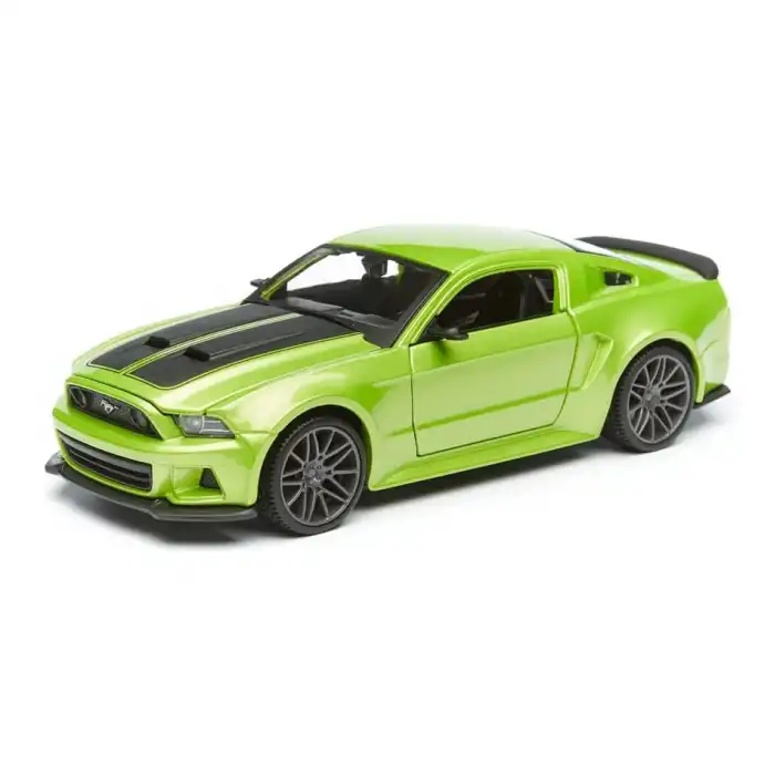 Maisto 1:24 2014 Ford Mustang Street Racer Yeşil Metal Model Araba - 31506
