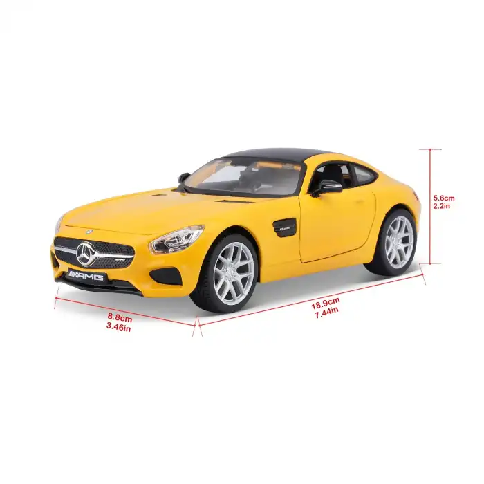 Maisto 1:24 Mercedes-AMG GT Sarı Metal Model Araba - 31134
