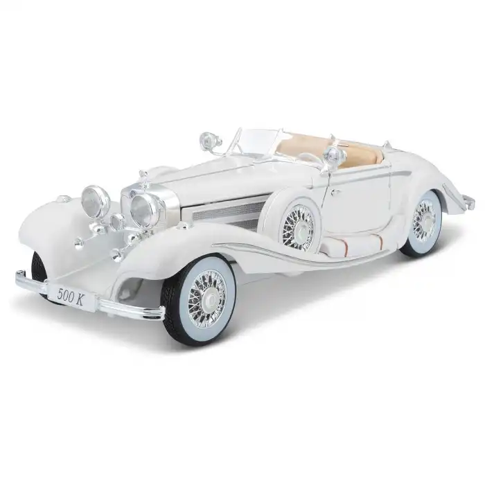 Maisto Premiere Edition 1:18 1936 Mercedes Benz 500 K Typ Specialroadster Beyaz - 36055