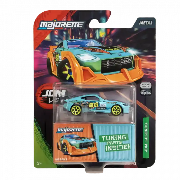 Majorette JDM Legends Moving Parts Nissan Z Diecast Model Araba