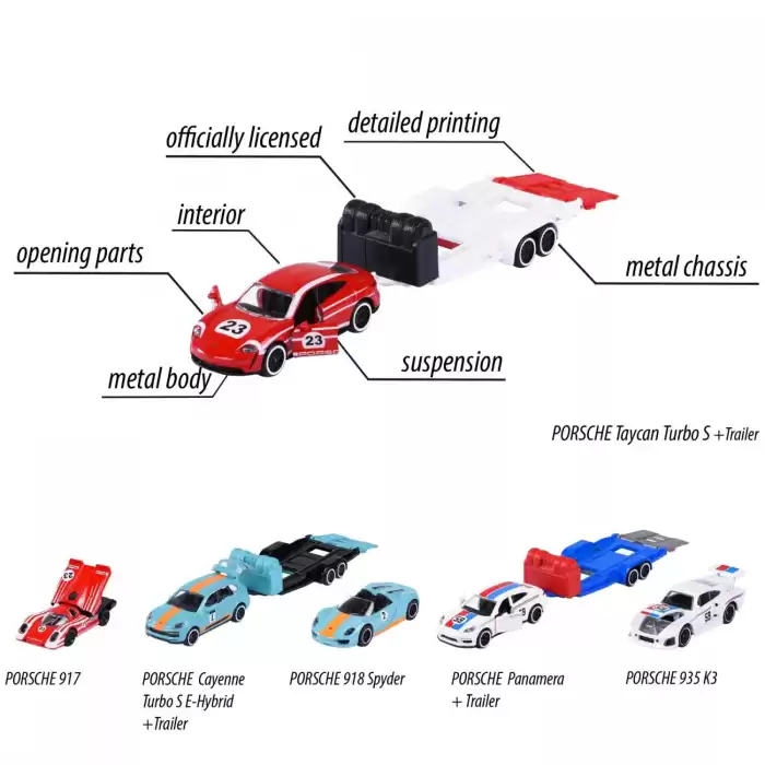 Majorette Porsche Motorsport Race Trailer Set - 212053112